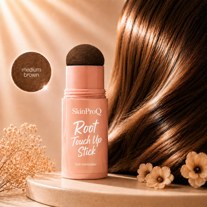 SkinProQ® Root Touch Up Stick – Instantly Cover Gray Roots, Hairline Gaps & Visible Scalp– Fuller-Looking Hair Anytime