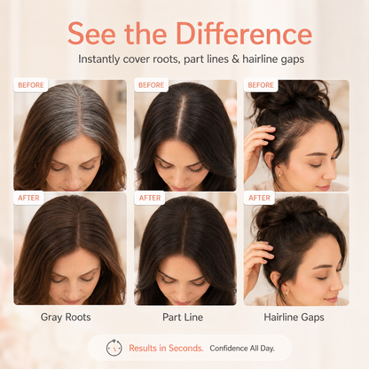 SkinProQ® Root Touch Up Stick – Instantly Cover Gray Roots, Hairline Gaps & Visible Scalp– Fuller-Looking Hair Anytime