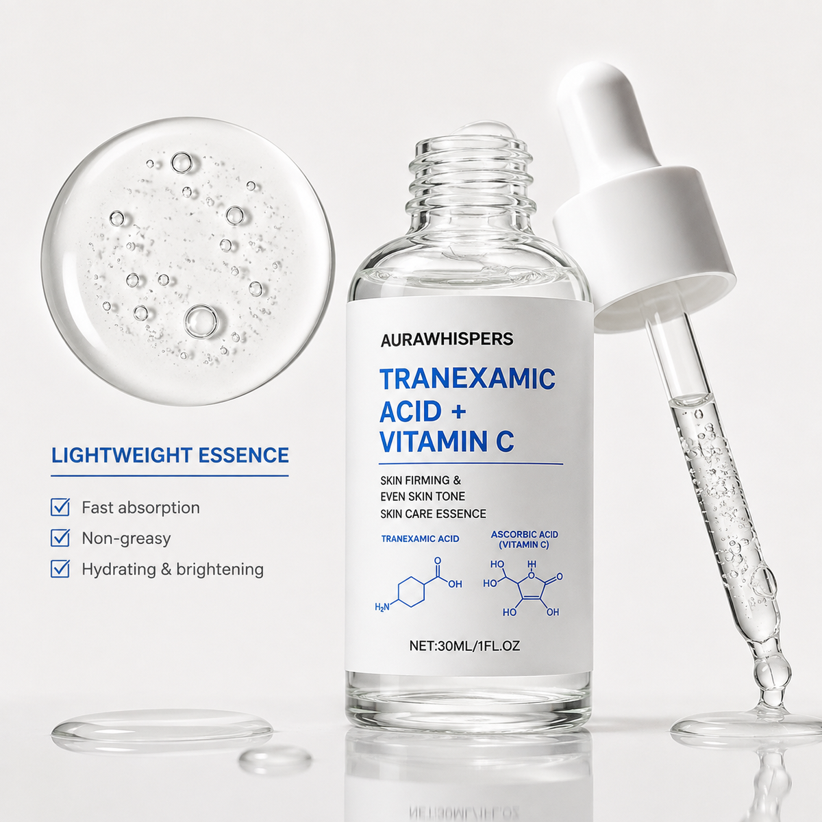 Aurawhispers✨Last day of promotion💧 Brightening Serum-Helps improve dull skin texture and leaves appearance brighter.